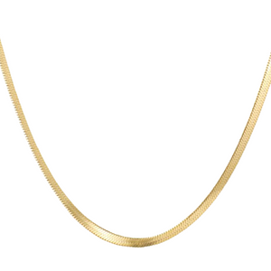 Gold Necklace, Gold Snake Necklace
